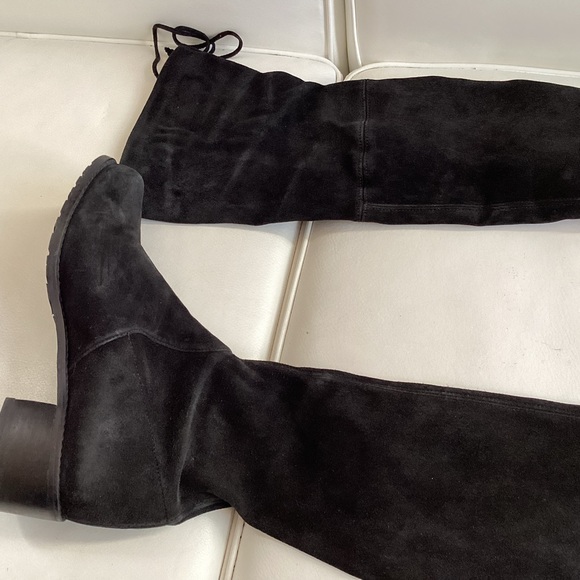 Stuart Weitzman Midland Suede Over-The-Knee Lace-Up Boots SZ 6/36 - Picture 4 of 10